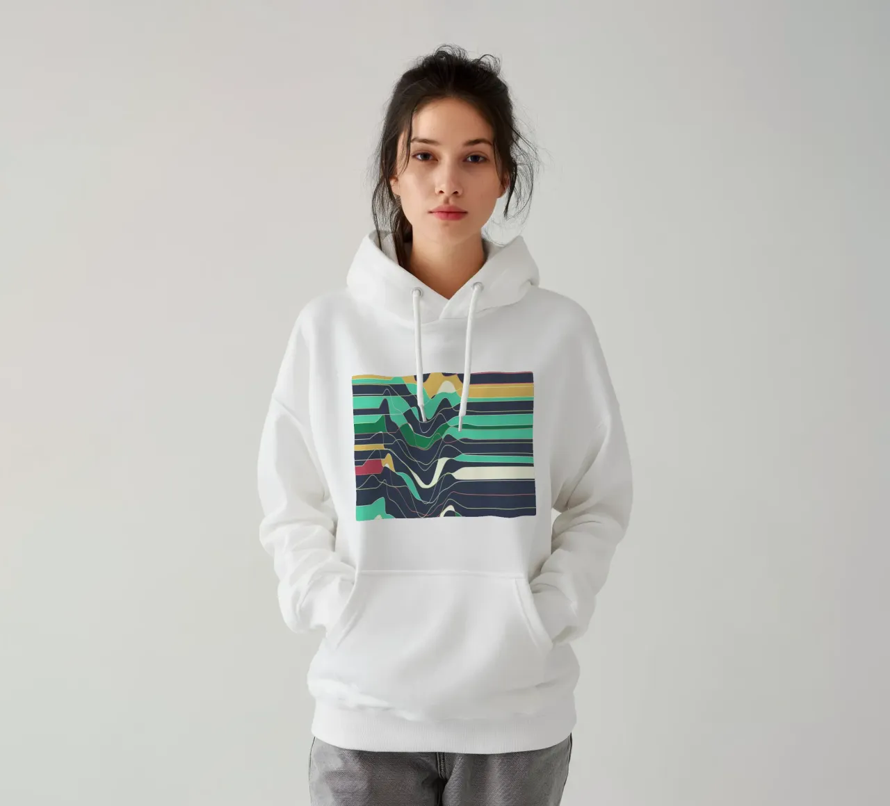 Non muoverti felpa con cappuccio da Metron