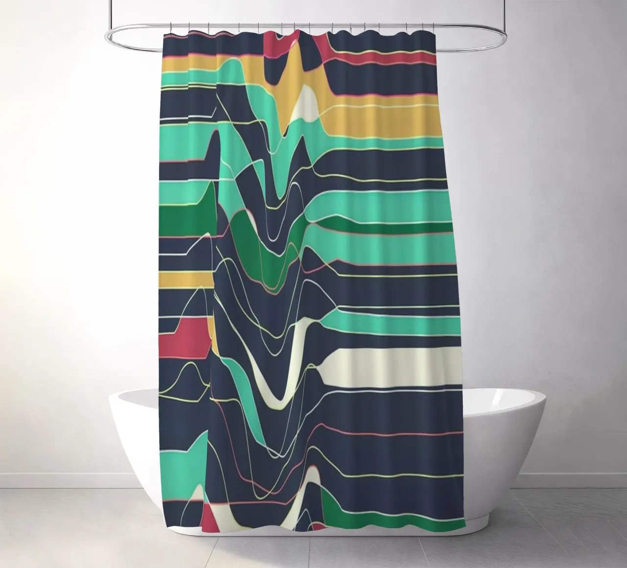 Don't Move shower curtain by Metron