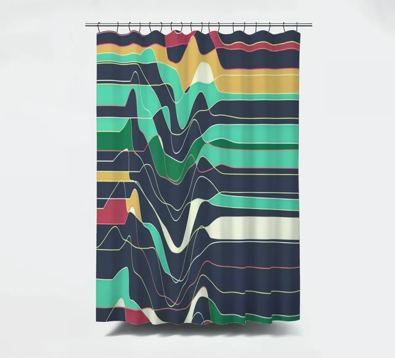 Don't Move shower curtain by Metron