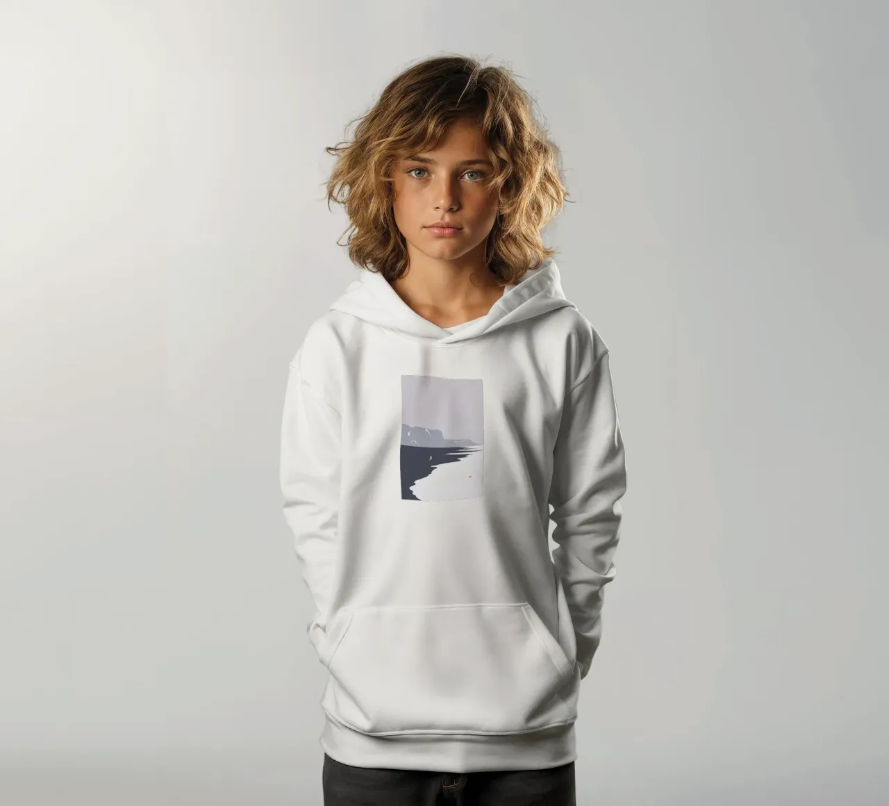 Koldt Vand felpa bambino con cappuccio da Swen Swensøn