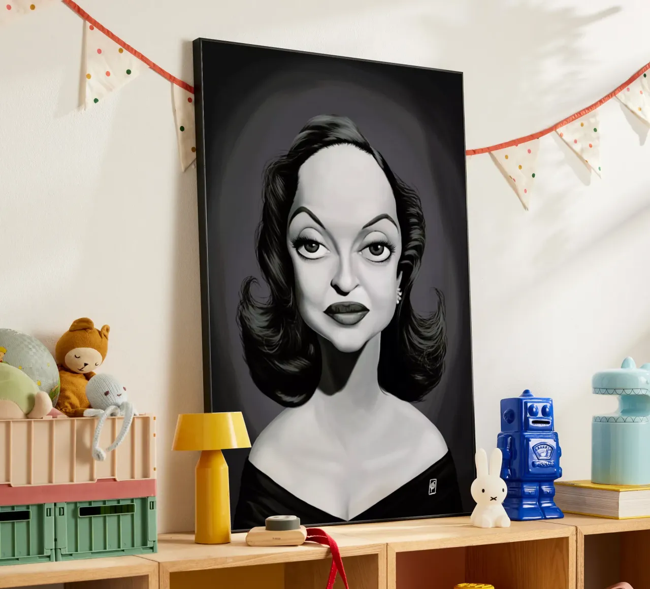 Bette Davis alluminio dibond da Rob Art | Illustration
