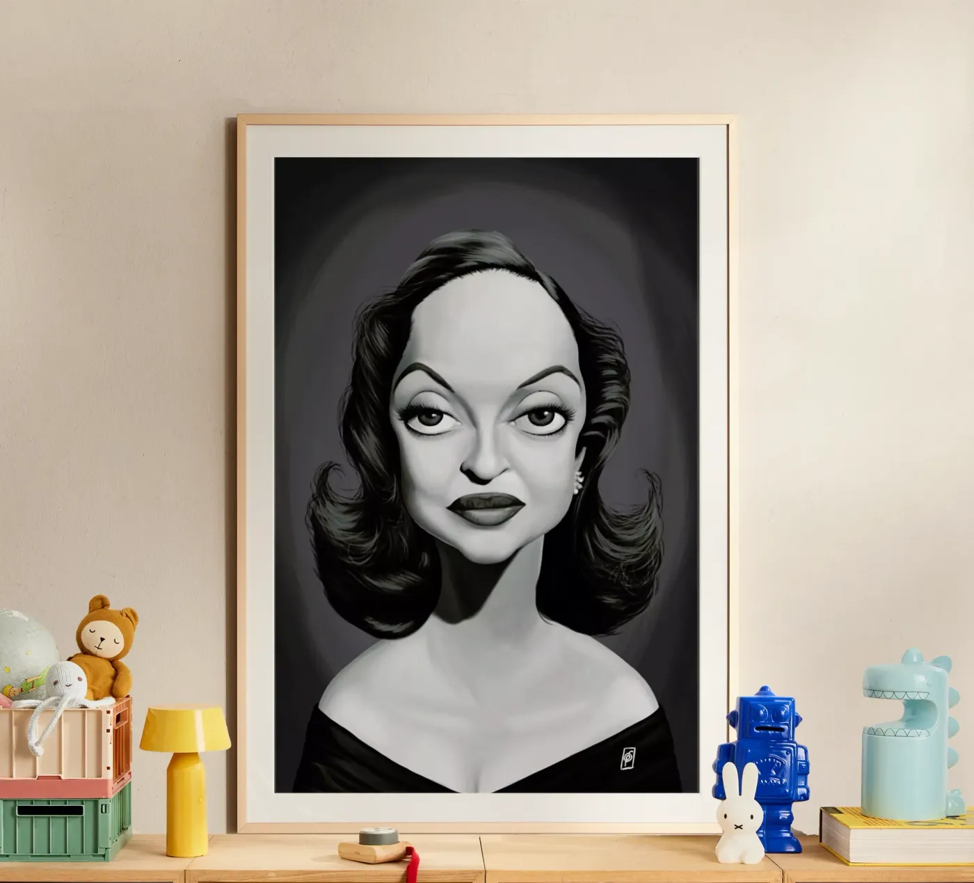 Bette Davis poster by Rob Art | Illustration