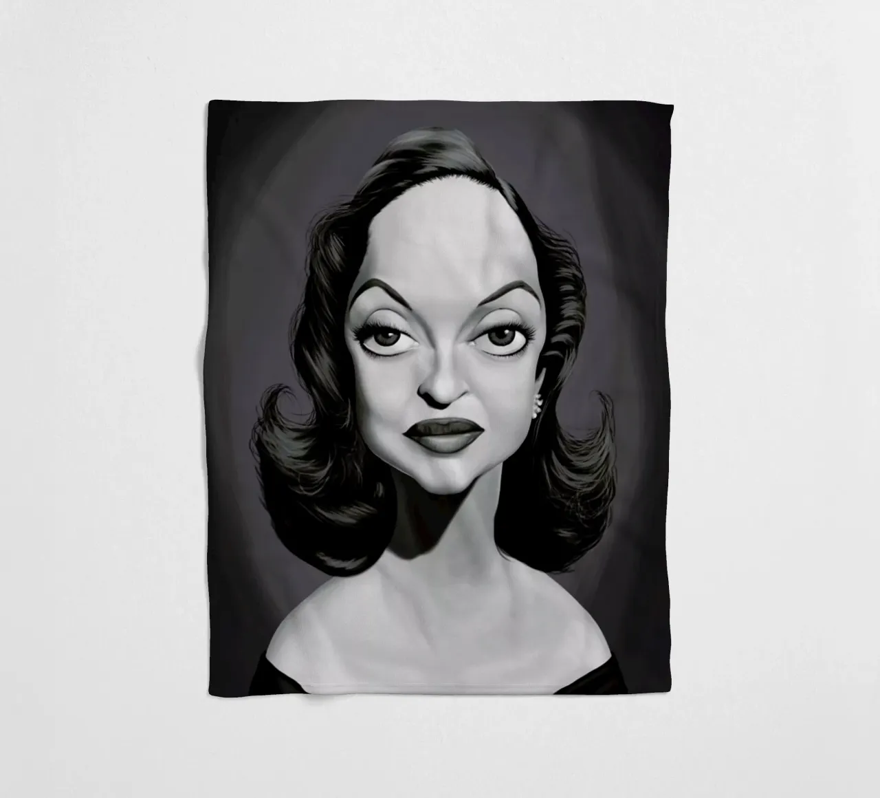 Bette Davis coperta in pile da Rob Art | Illustration