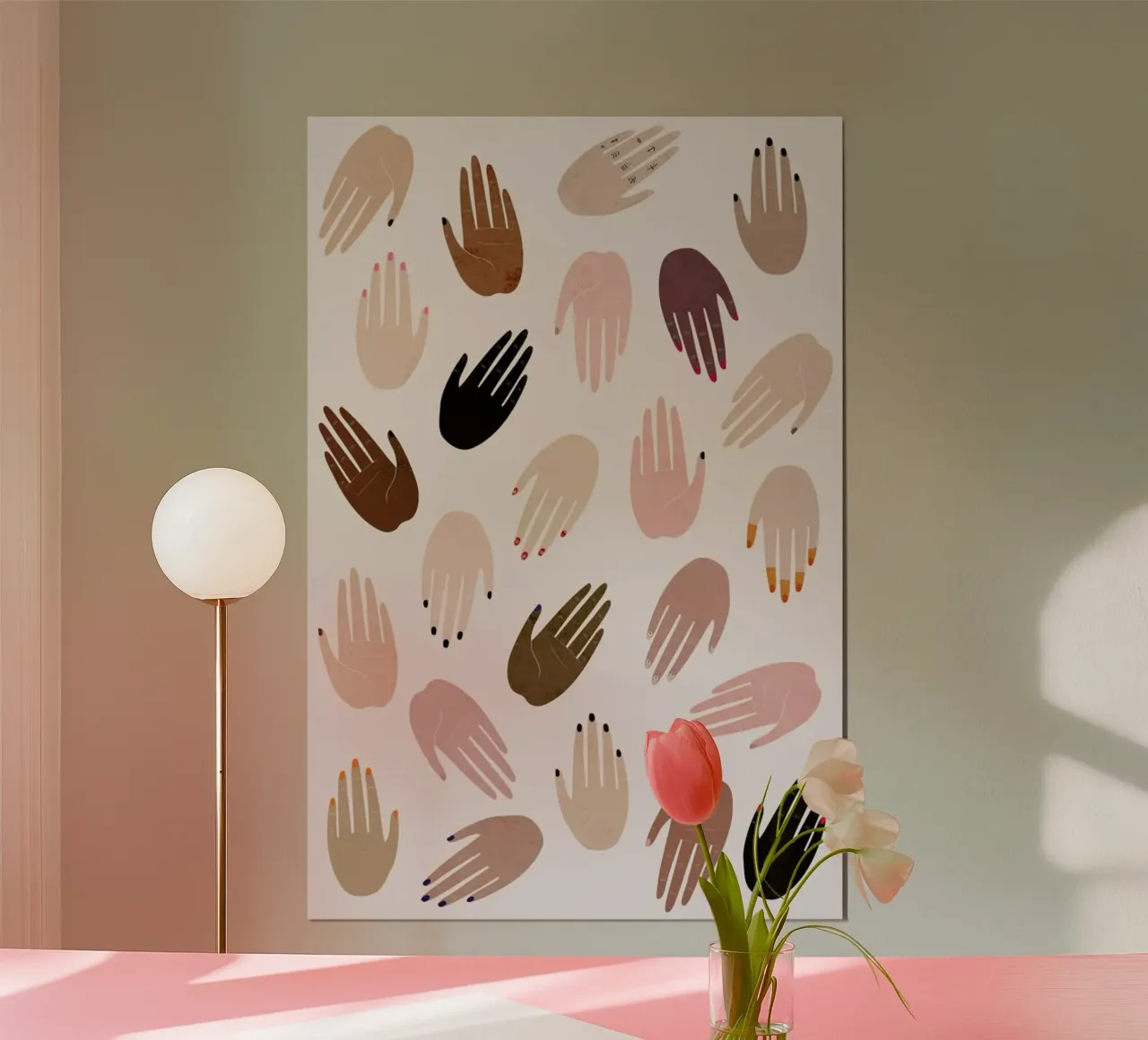 GRRRL poster con telaio in legno da STUDIO LEEMO