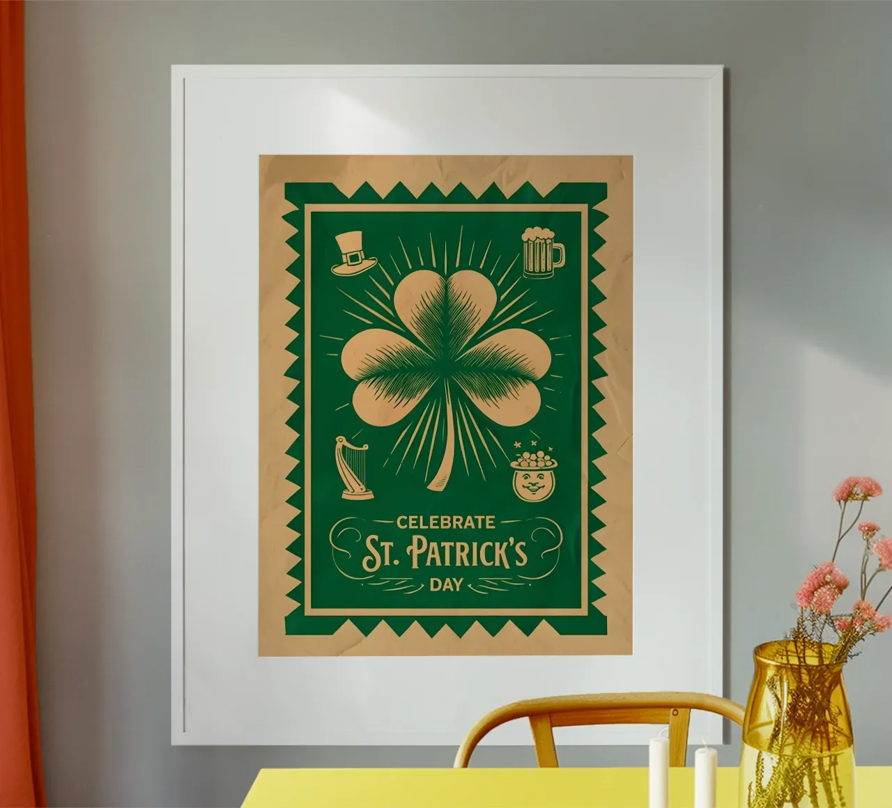 Festeggiare il giorno di San Patrizio poster da RETRO VINTAGE EDITION