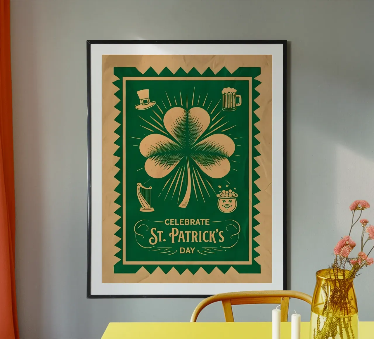 Festeggiare il giorno di San Patrizio poster da RETRO VINTAGE EDITION