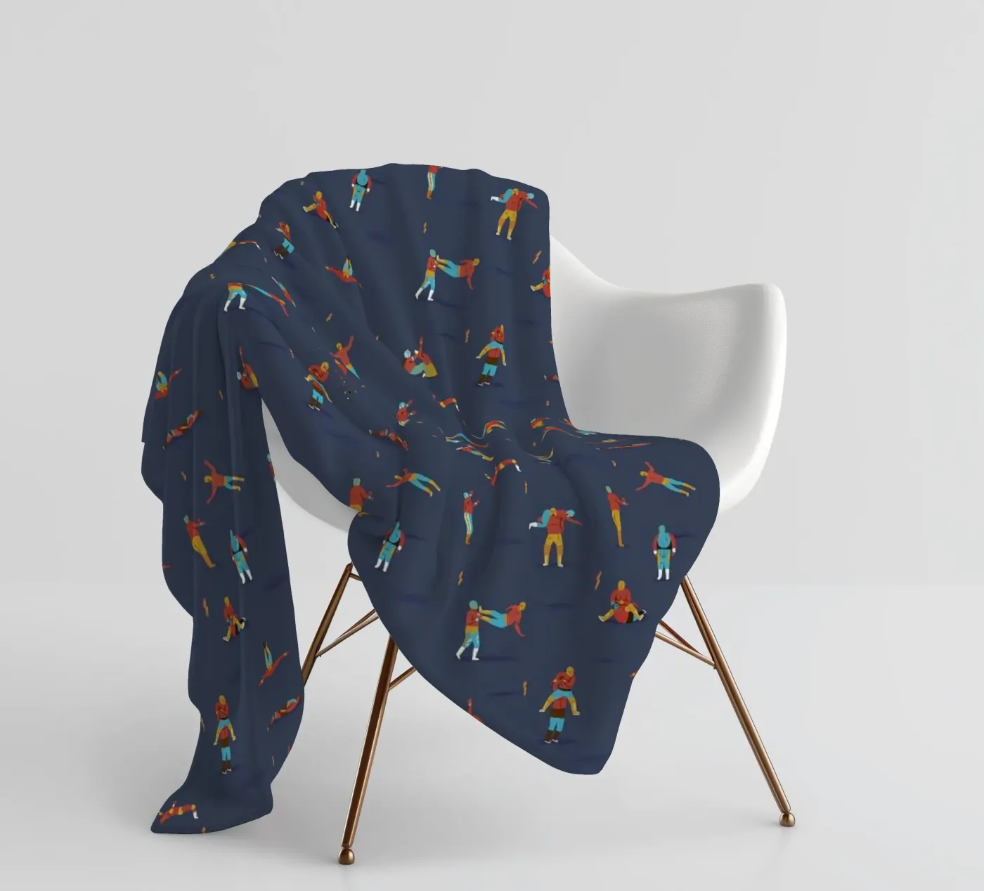 Lucha Libre Fleecedecke von Alex Foster