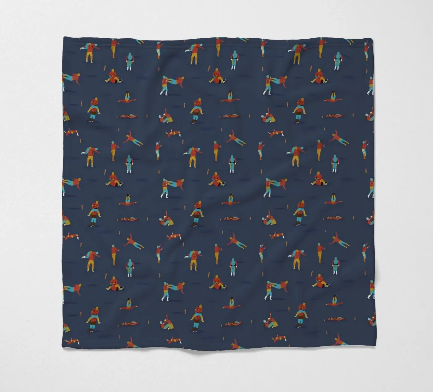 Lucha Libre Fleecedecke von Alex Foster