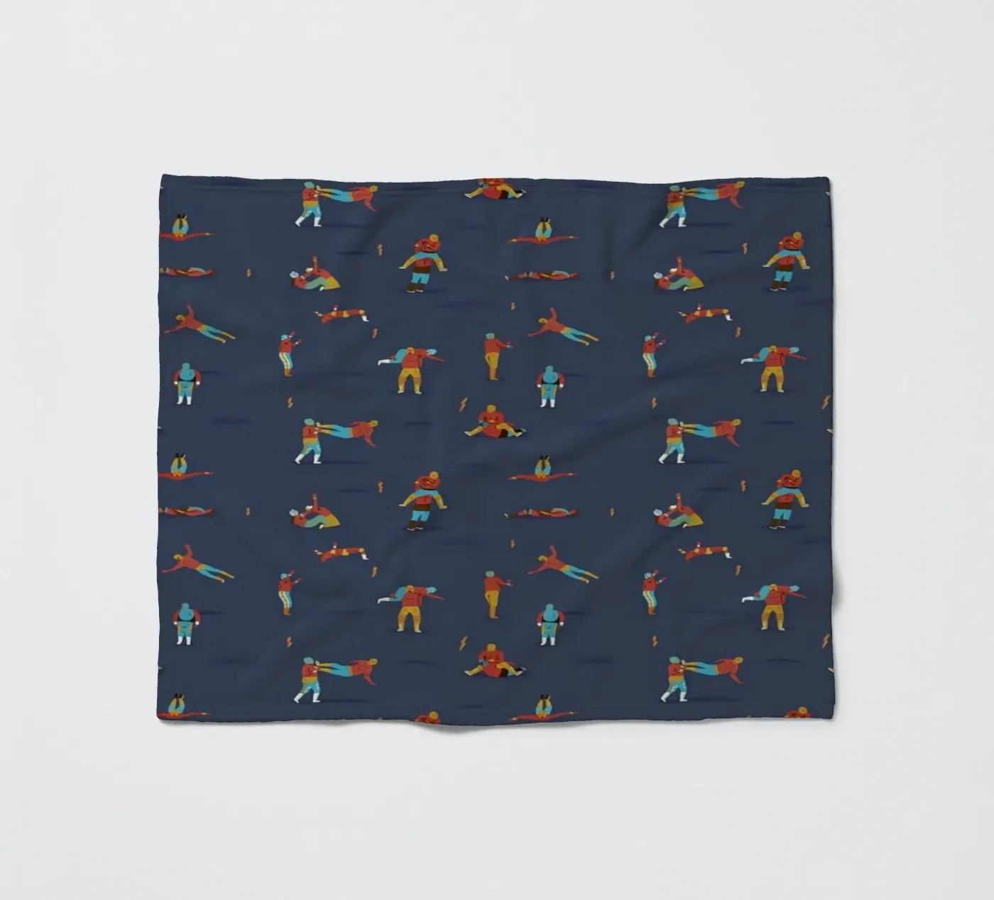 Lucha Libre Fleecedecke von Alex Foster