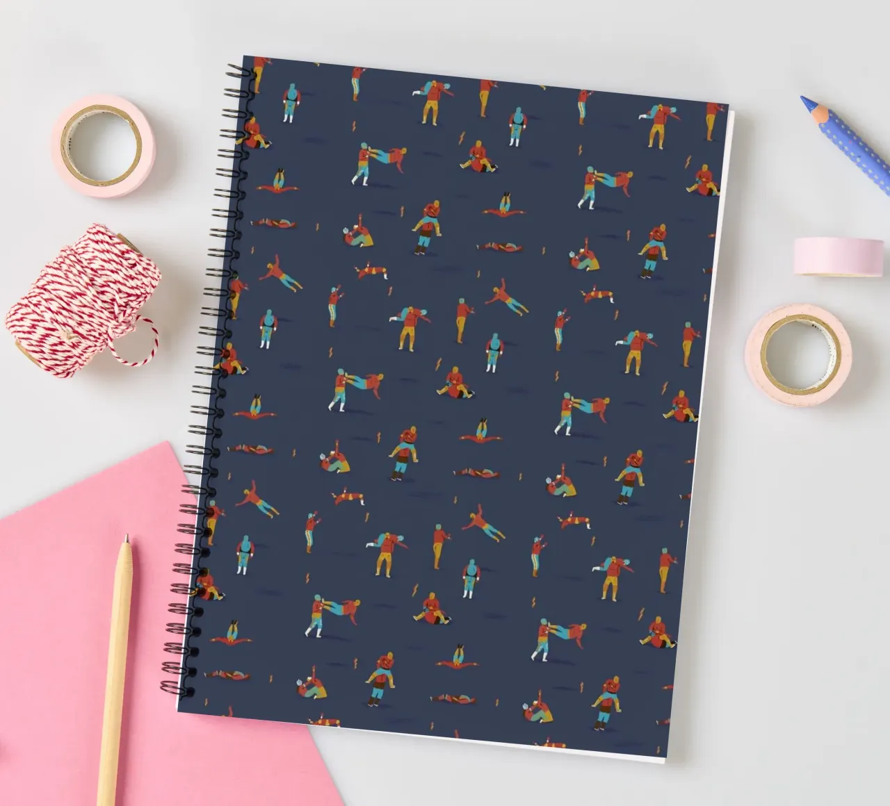 Lucha Libre spiral notebook by Alex Foster