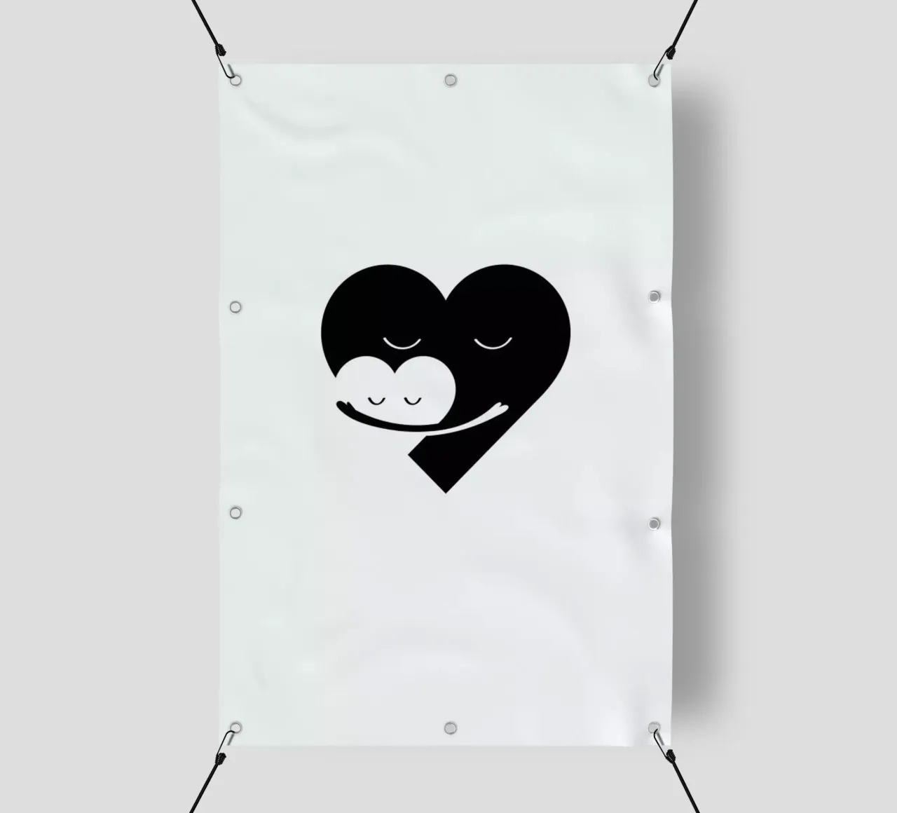 Heart Hug telo in pvc da Doozal
