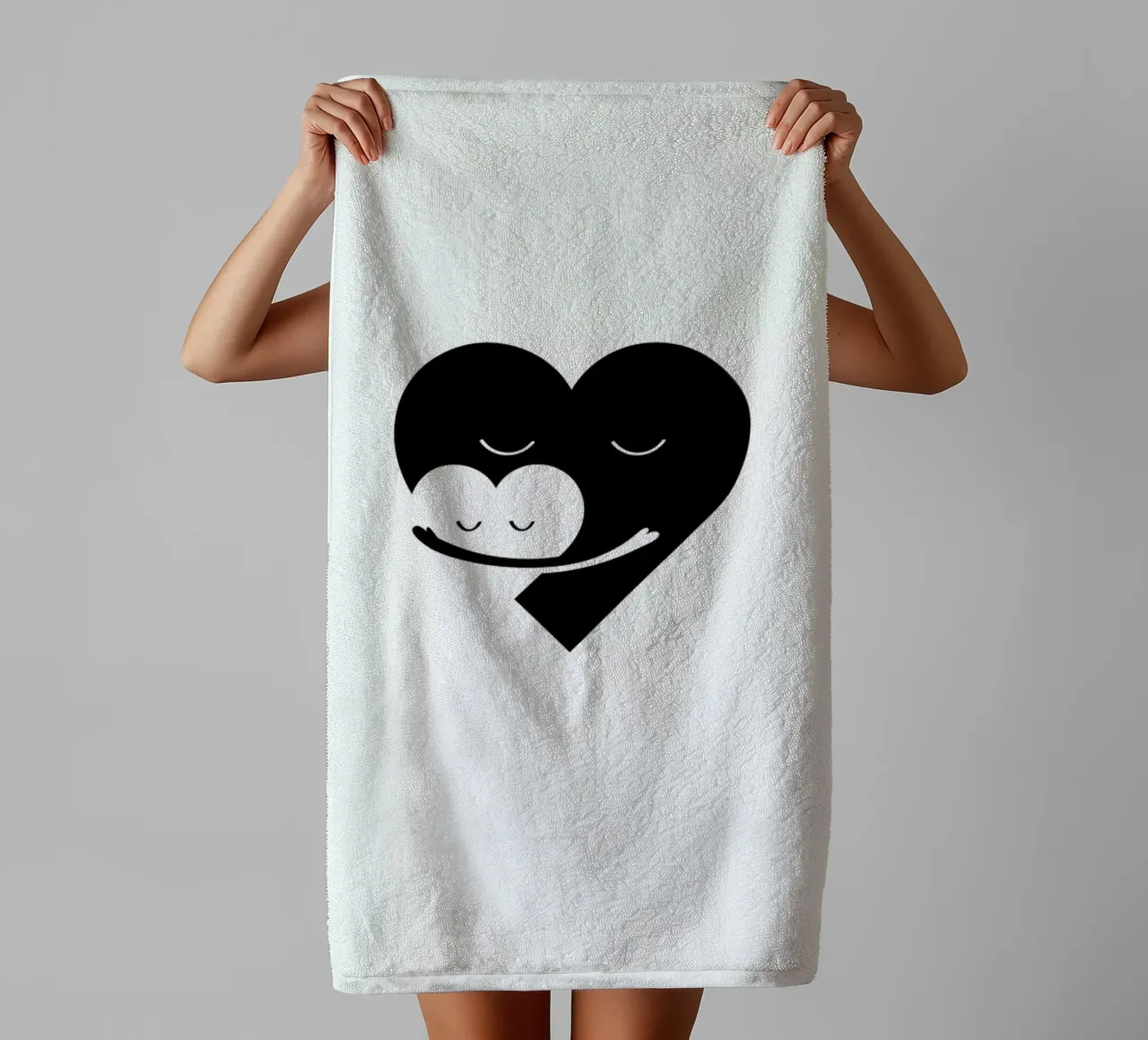 Heart Hug asciugamano da bagno da Doozal