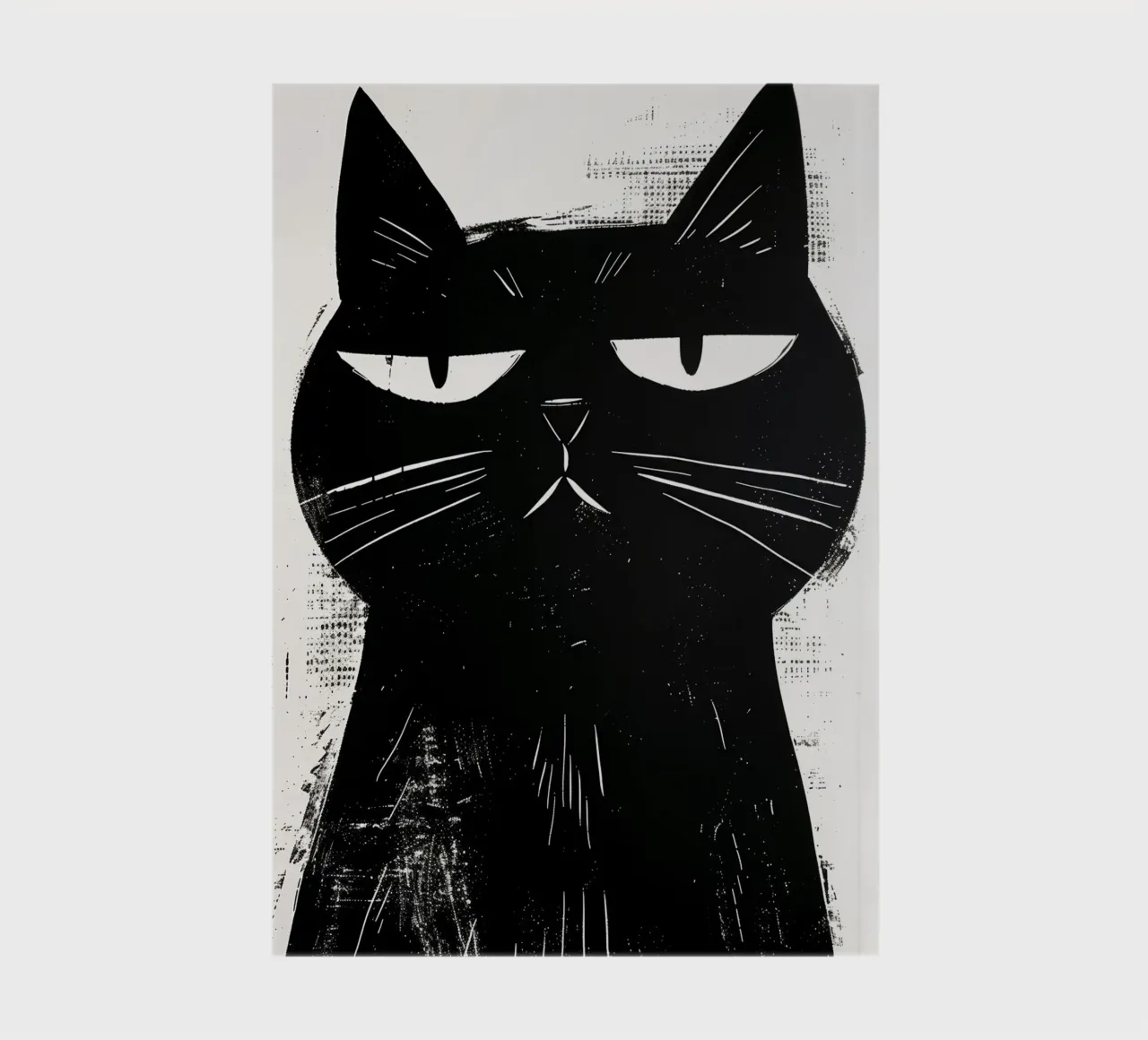 Black cat notebook by Justyna Jaszke JBJart