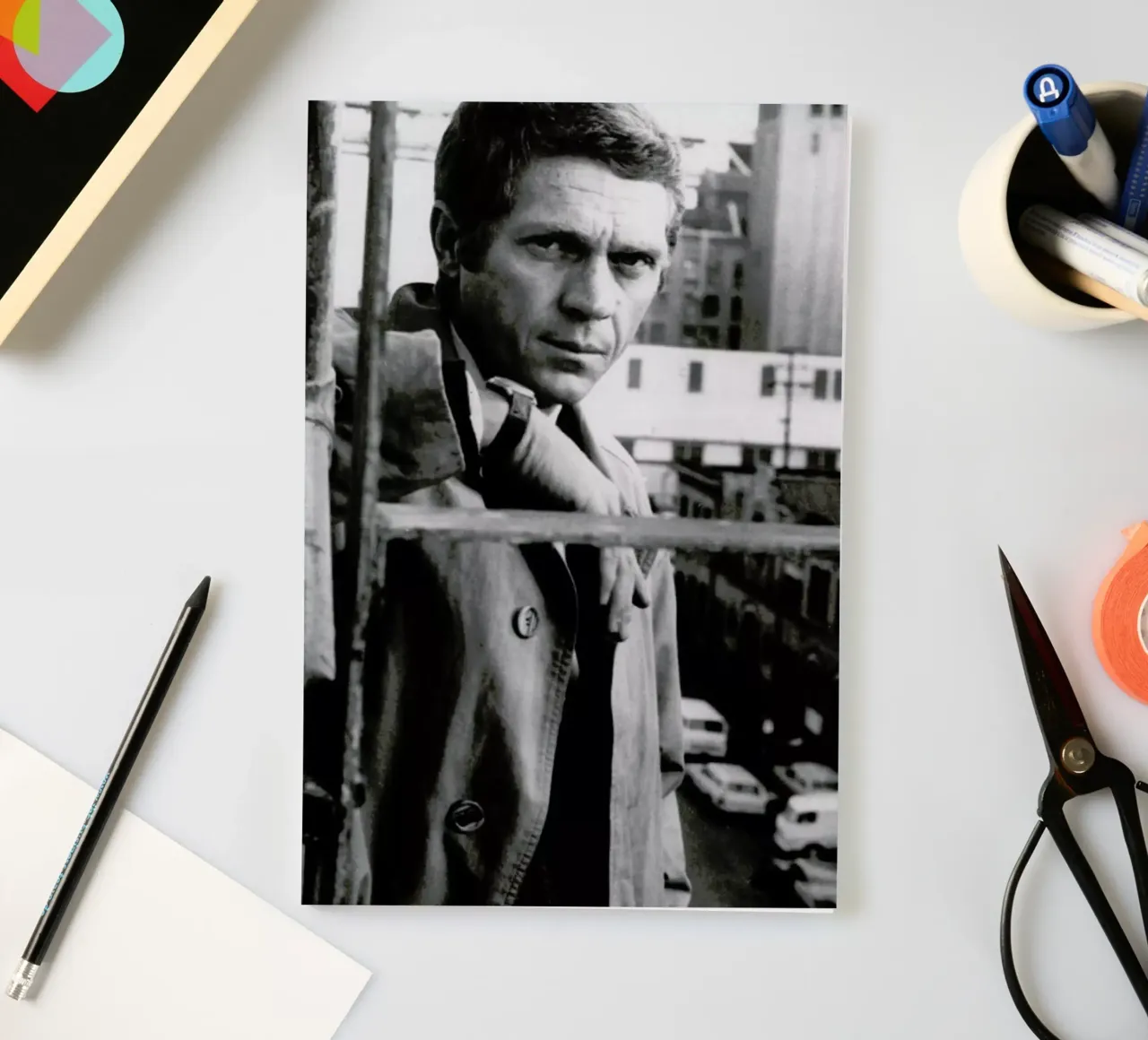 Steve McQueen in Bullitt, 1968 notebook by Gallery Print and Art Limited