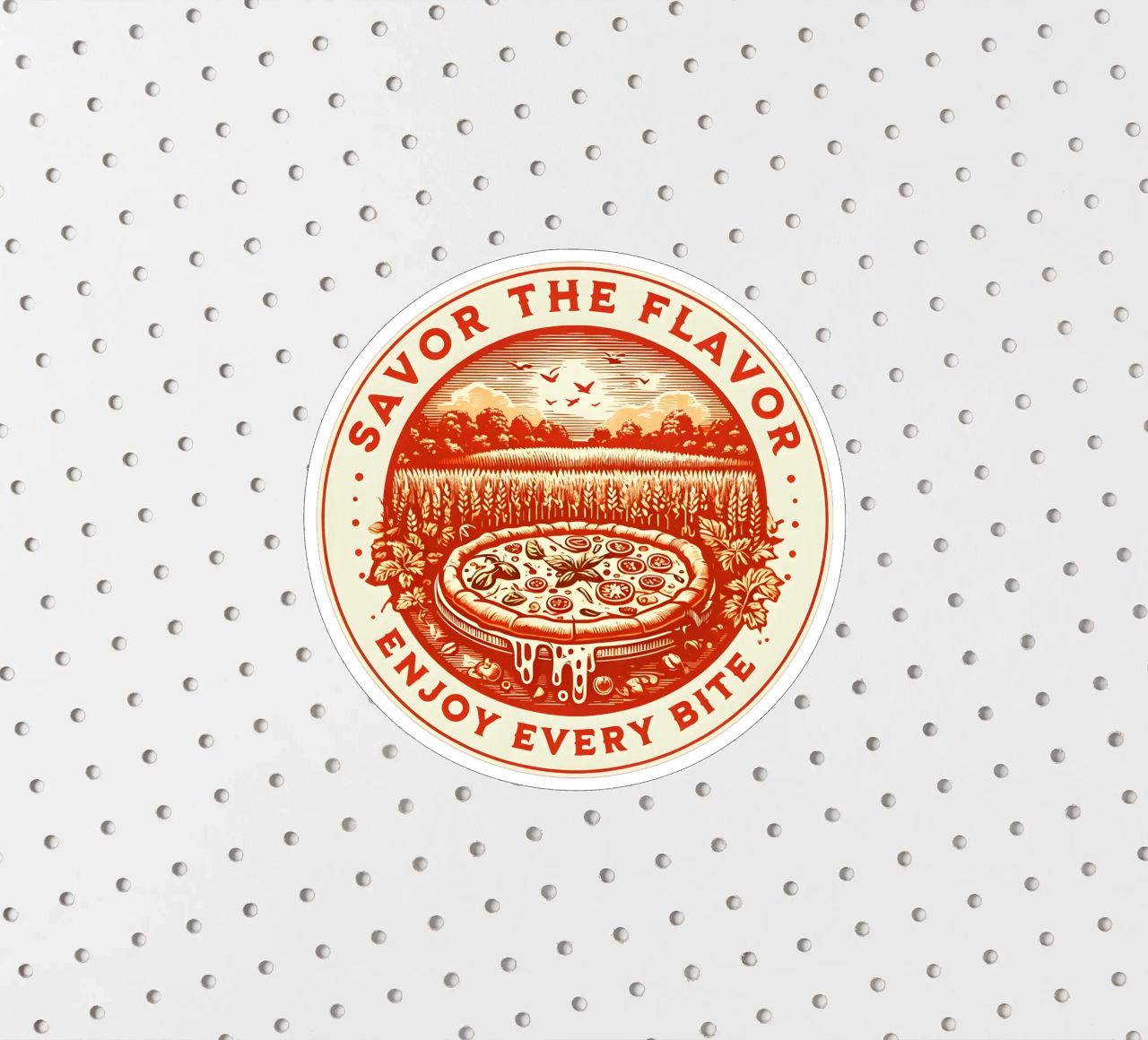 Pizza Retro Logo autocollant de RETRO VINTAGE EDITION