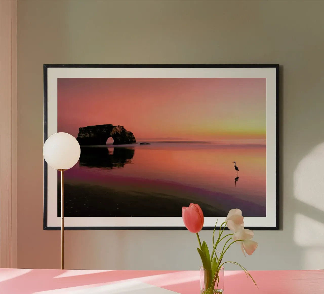 Sunset at the Natural Bridge 2 - Rob Li poster con telaio in alluminio da Pictufy