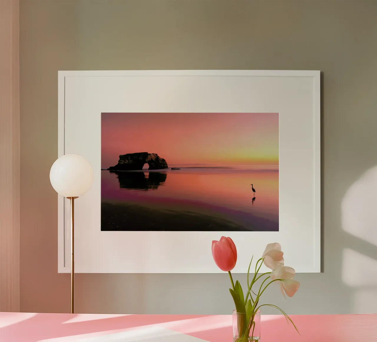 Sunset at the Natural Bridge 2 - Rob Li poster con telaio in alluminio da Pictufy