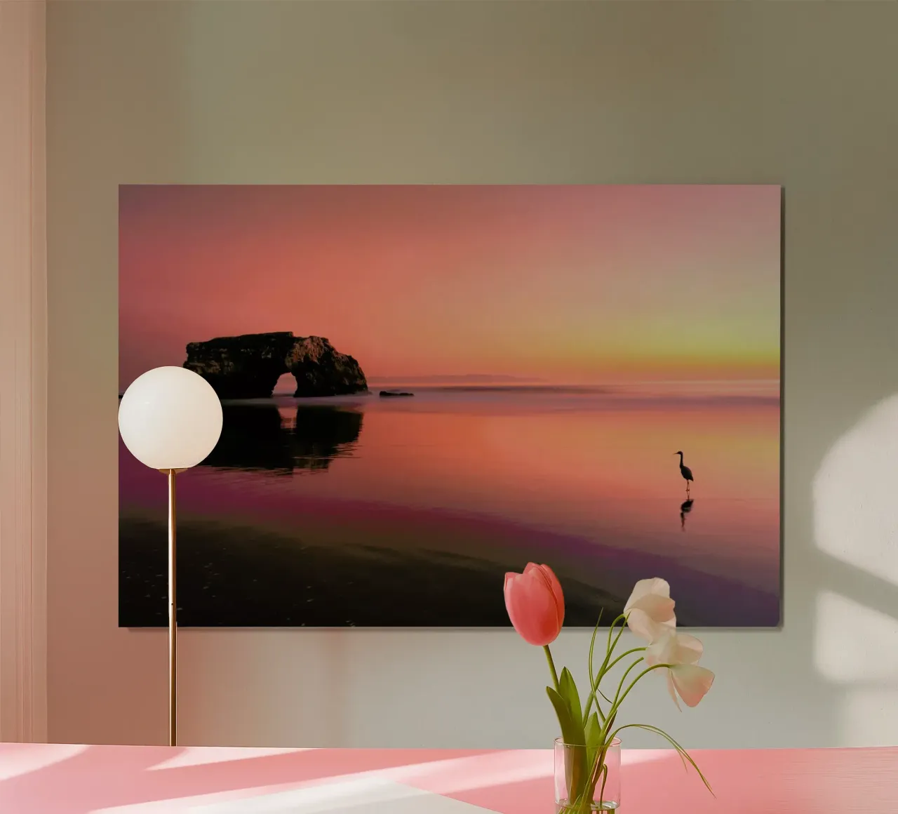 Sunset at the Natural Bridge 2 - Rob Li poster con telaio in alluminio da Pictufy