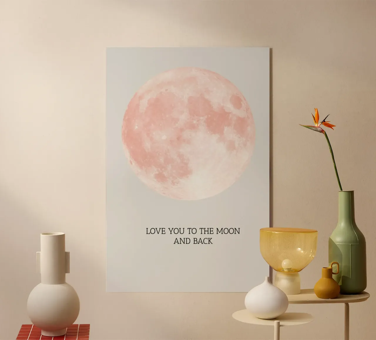 Moon 01 acryl van Froilein Juno