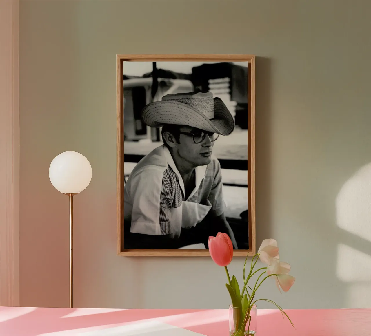 James Dean with Cowboy Hat canvas by Gallery Print and Art Limited