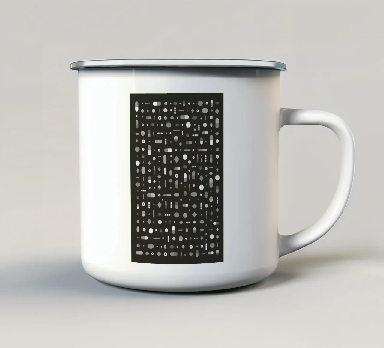 Pills Black tazza in smalto da Sarah Bühler