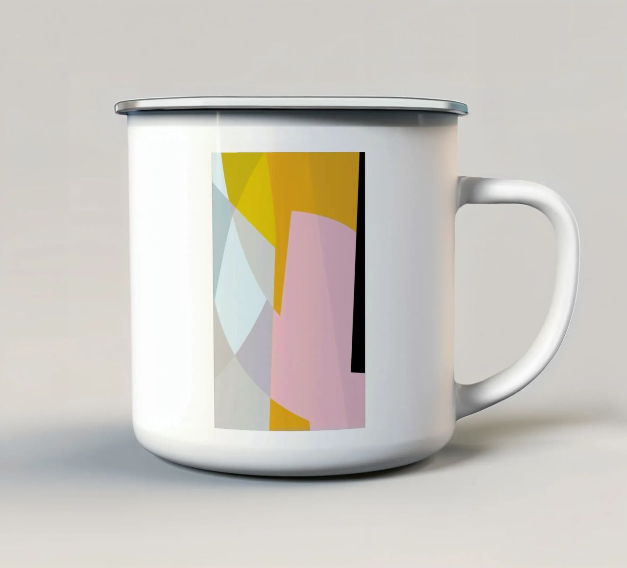 Pastel 3 tazza in smalto da Jonathan Lawes