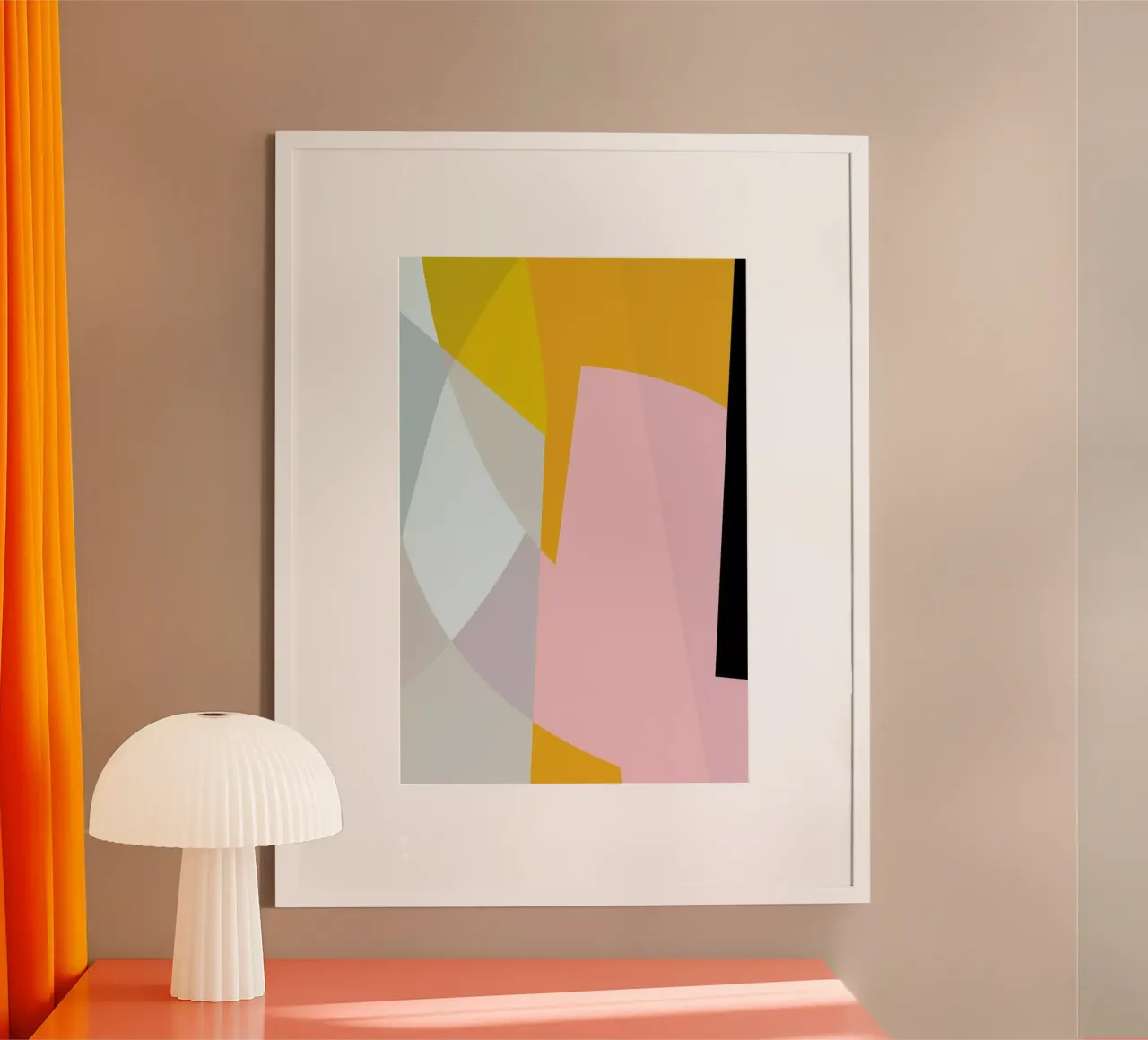 Pastel 3 poster con telaio in alluminio da Jonathan Lawes