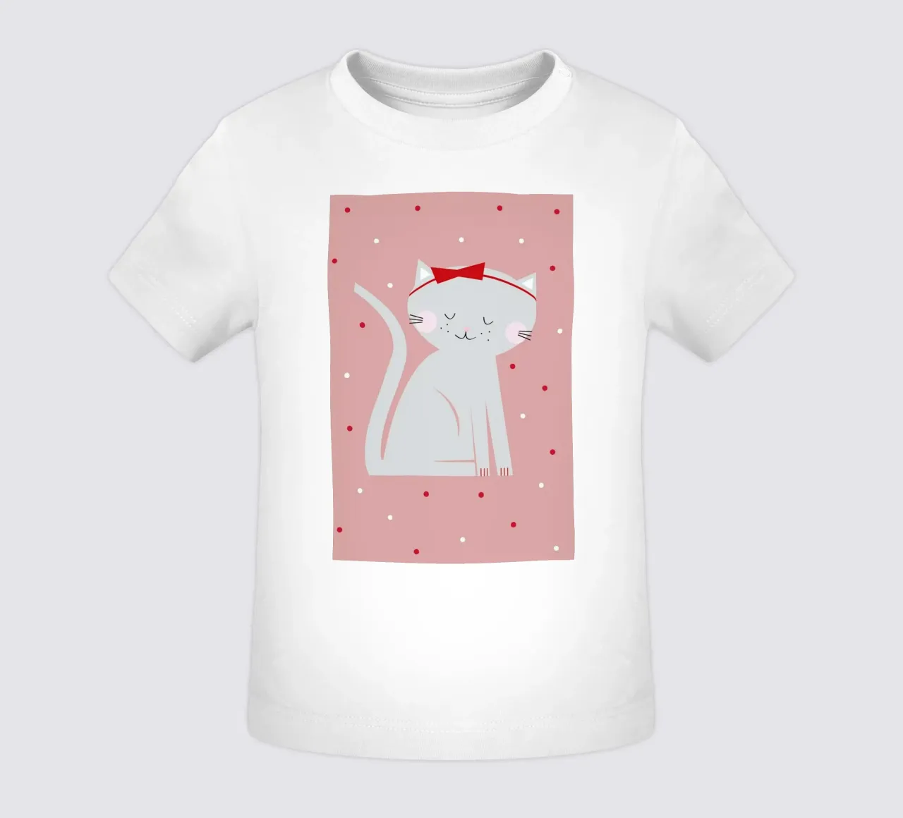 Red Beauty Cat baby t-shirt by XOXO Arte
