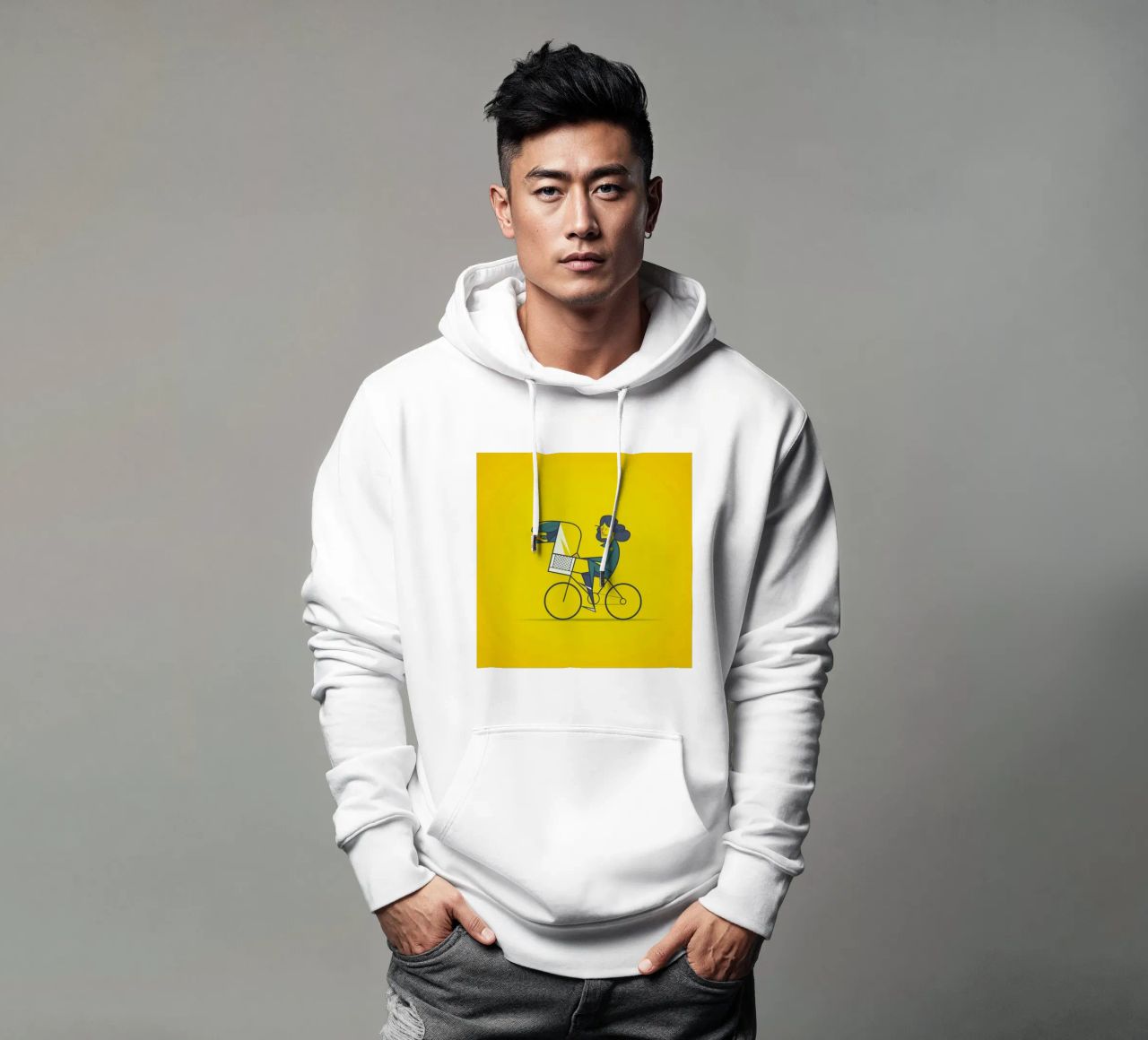 A.L.I.E.N felpa con cappuccio da Ale Giorgini