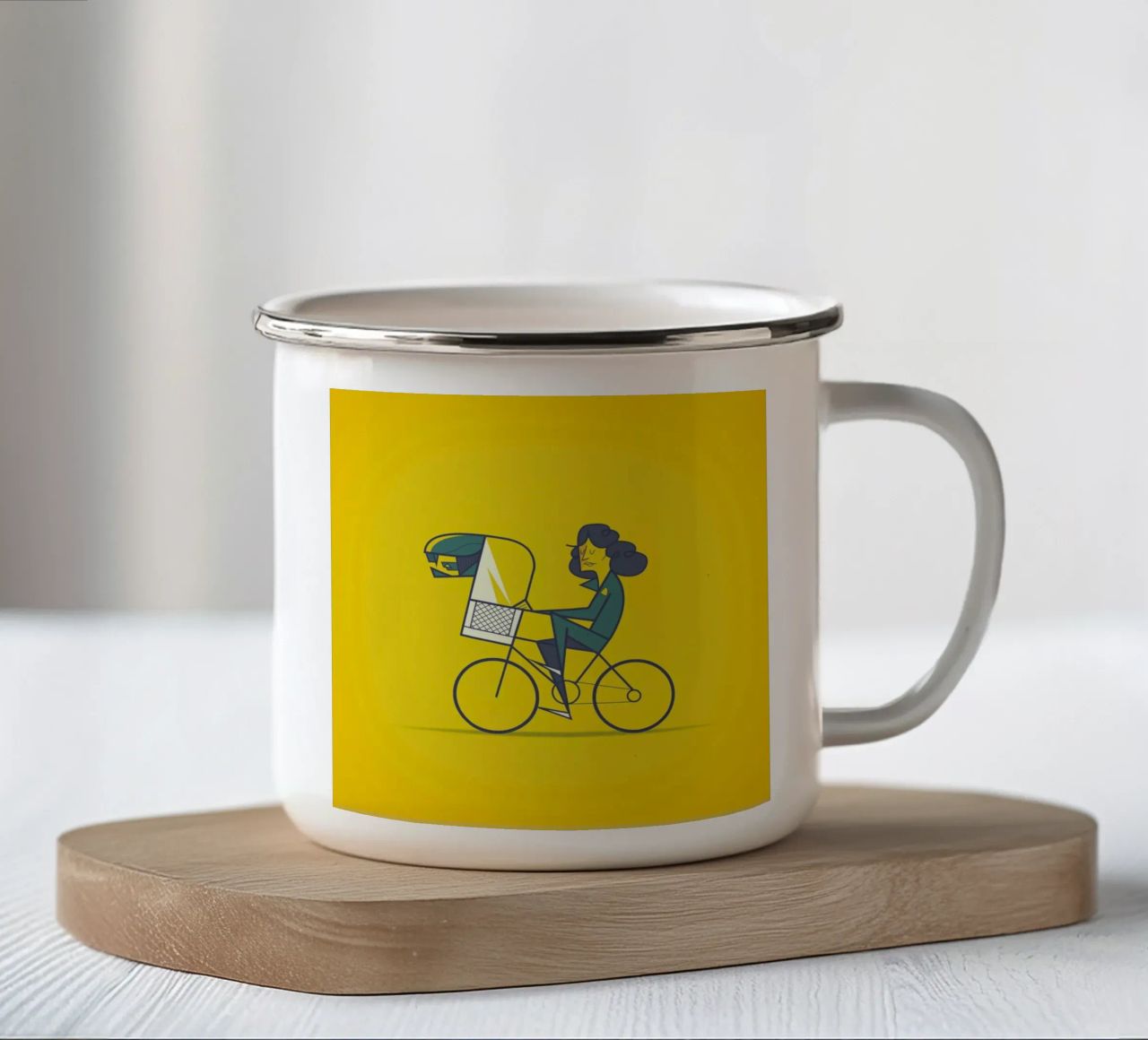 A.L.I.E.N tazza in smalto da Ale Giorgini