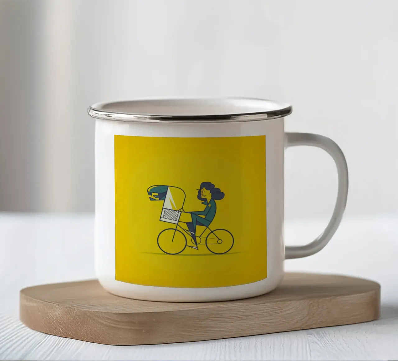 A.L.I.E.N enamel mug by Ale Giorgini