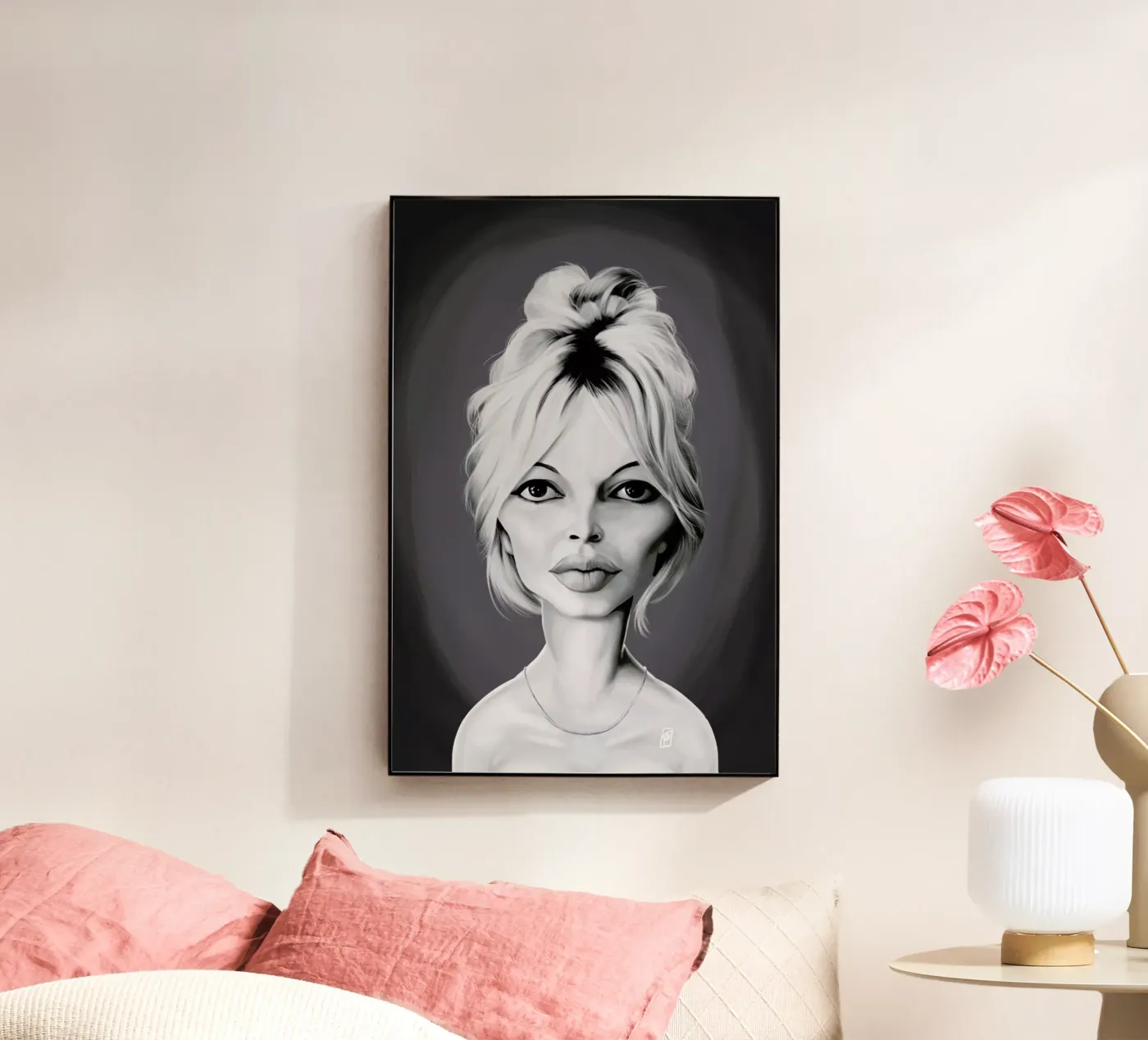 Brigitte Bardot acrylic glass by Rob Art | Illustration