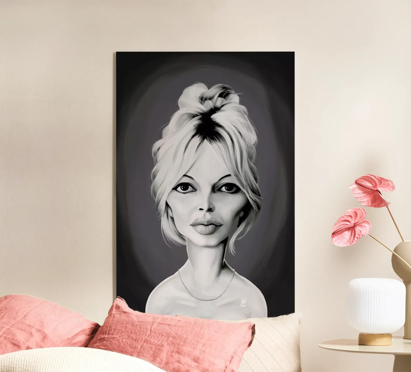 Brigitte Bardot acrylic glass by Rob Art | Illustration