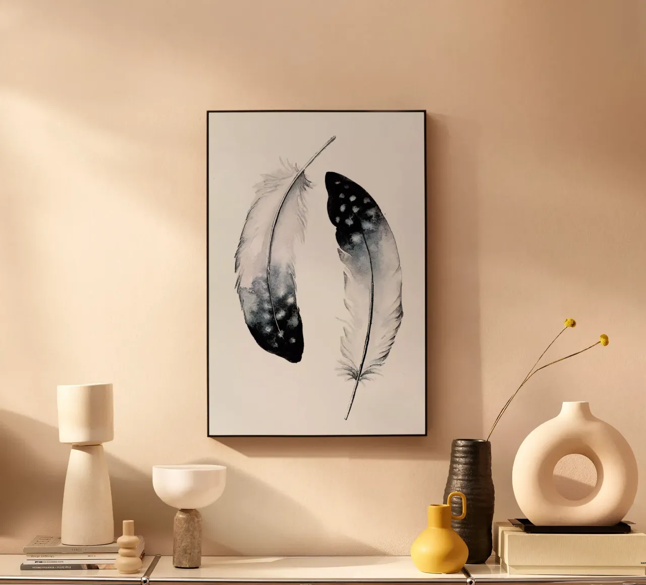 Grey Feathers plexiglass da Karolina Kijak