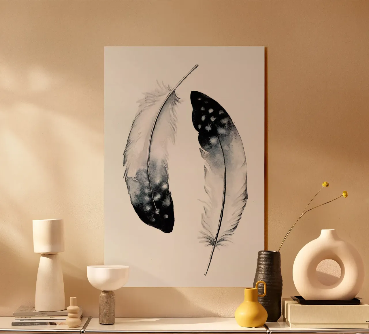 Grey Feathers plexiglass da Karolina Kijak