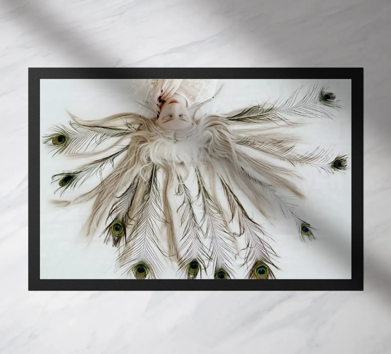 Peacock deurmat van Jovana Rikalo