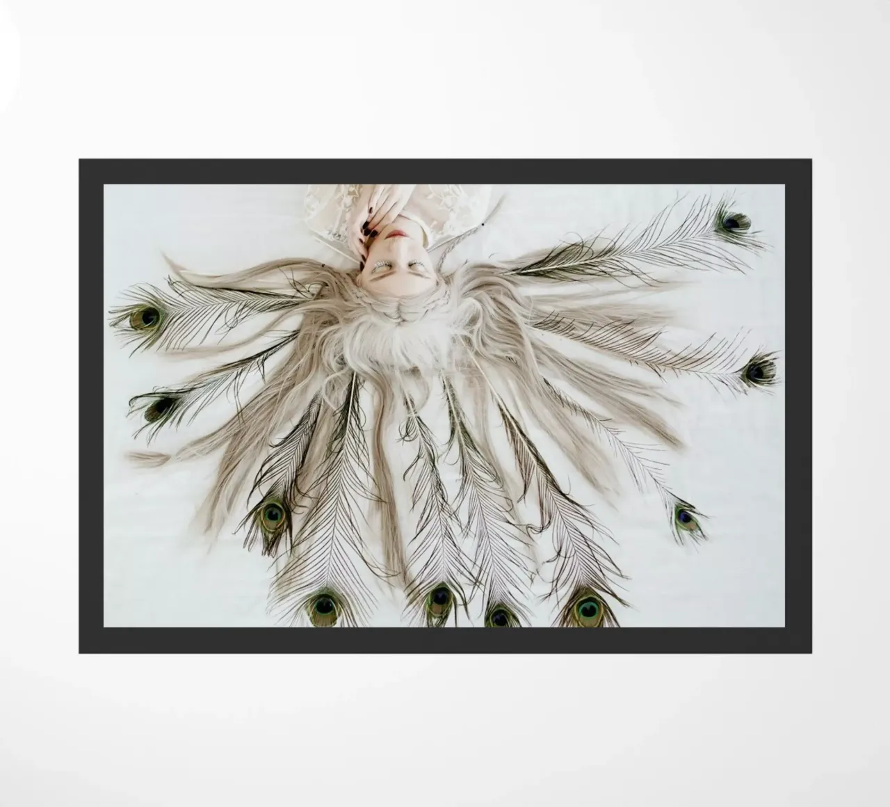 Peacock deurmat van Jovana Rikalo