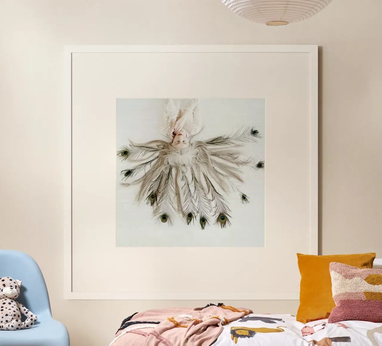 Peacock poster con telaio in alluminio da Jovana Rikalo