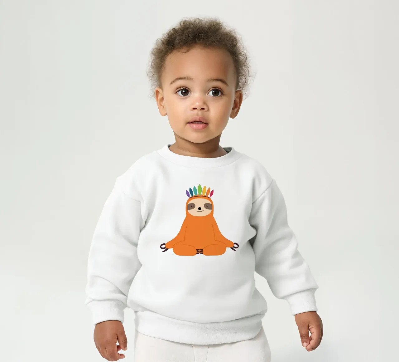 Meester van kalmte baby sweatshirt van Andy Westface
