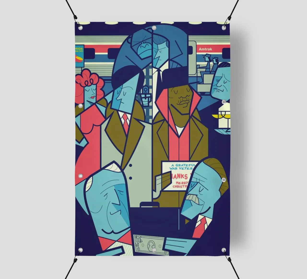 Frozen Orange Juice telo in pvc da Ale Giorgini