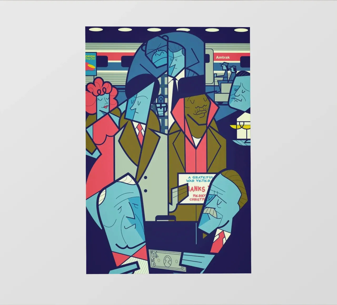 Frozen Orange Juice telo in pvc da Ale Giorgini