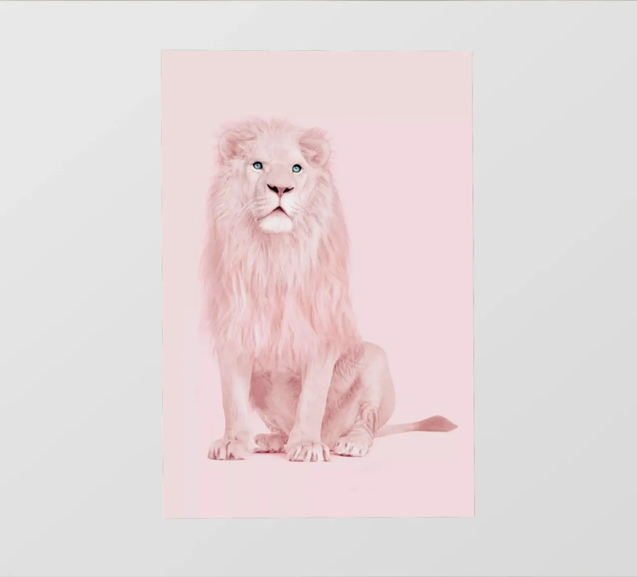 Albino Lion pellicola backlit da Paul Fuentes Design