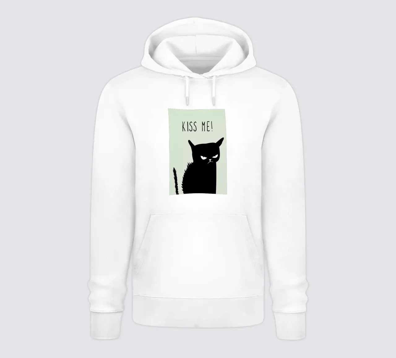 Kiss Me Cat hoodie by Amy & Kurt