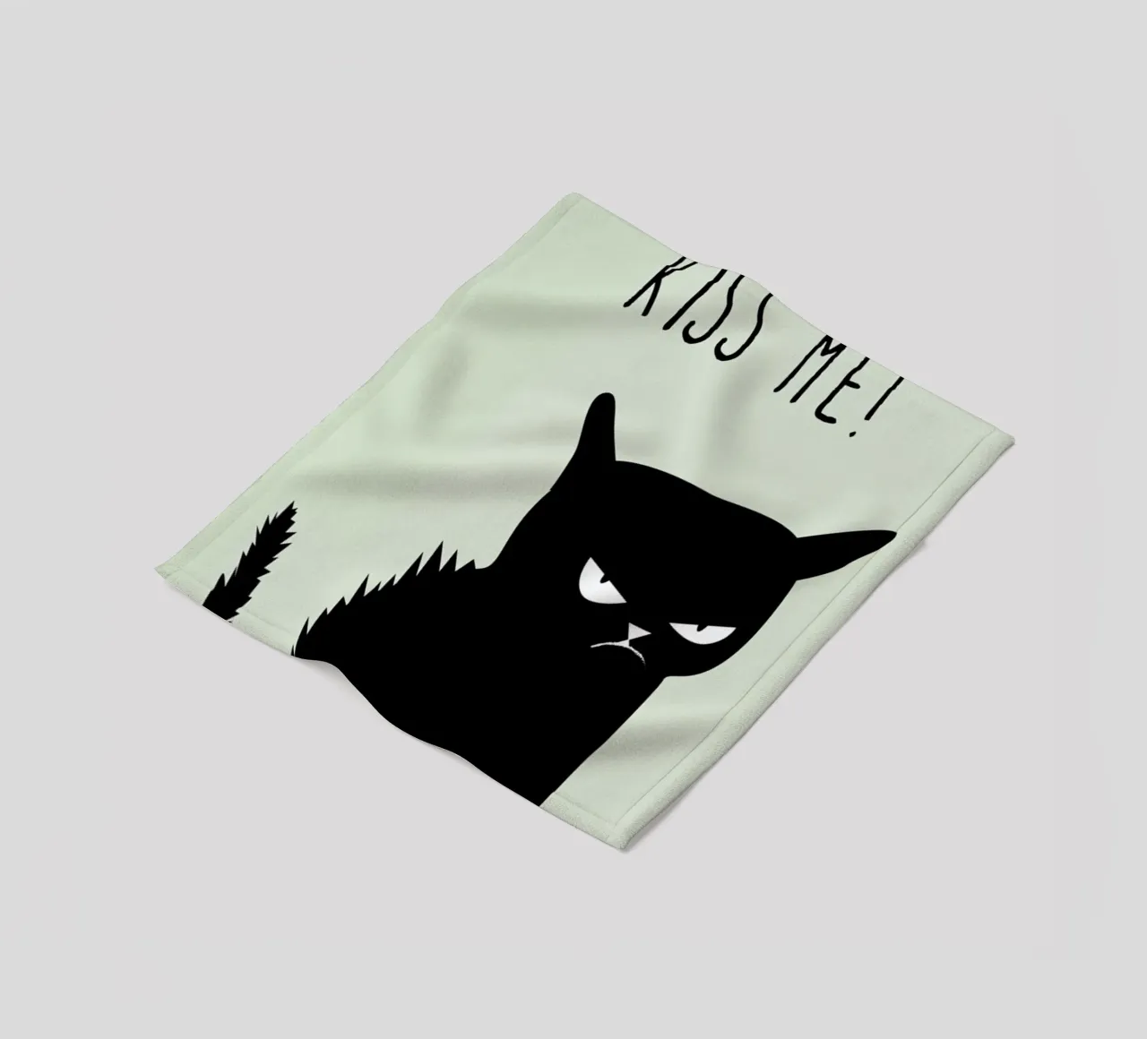 Kiss Me Cat plaid polaire de Amy & Kurt
