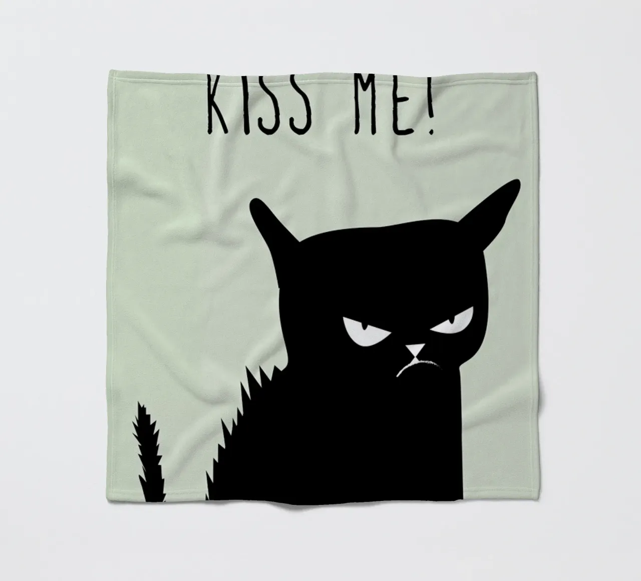 Kiss Me Cat plaid polaire de Amy & Kurt