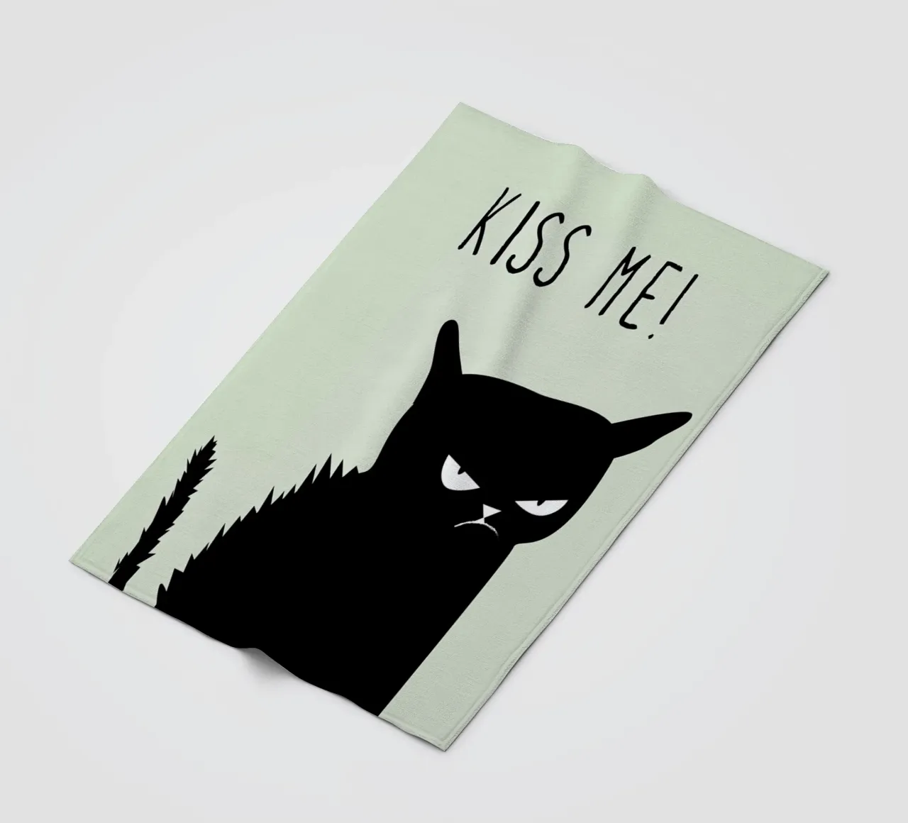 Kiss Me Cat plaid polaire de Amy & Kurt