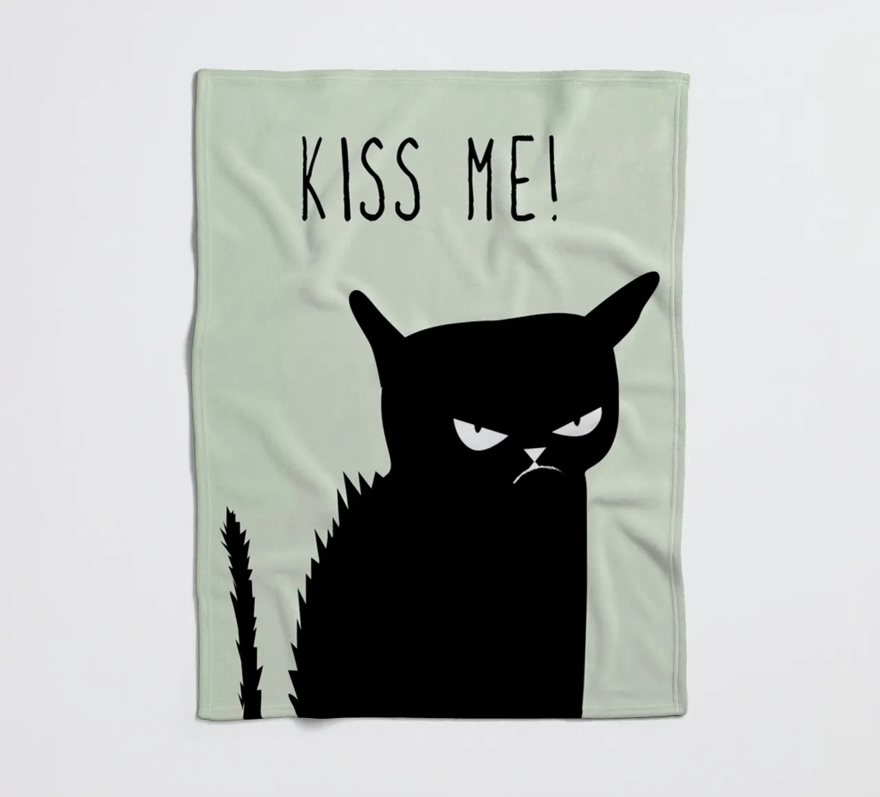 Kiss Me Cat plaid polaire de Amy & Kurt