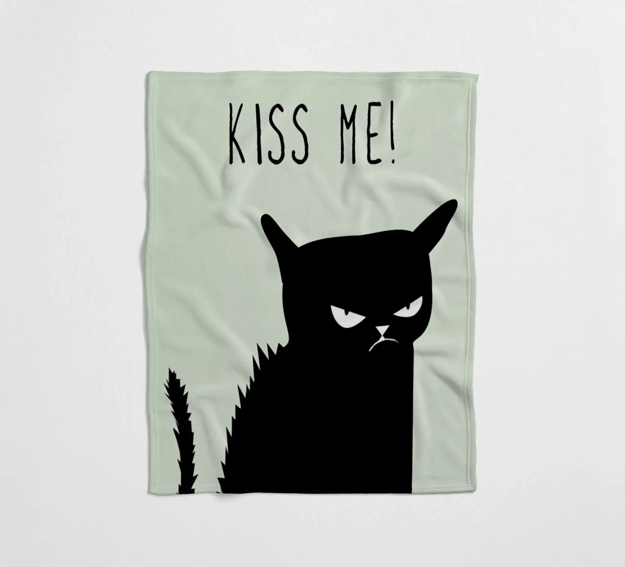 Kiss Me Cat plaid polaire de Amy & Kurt