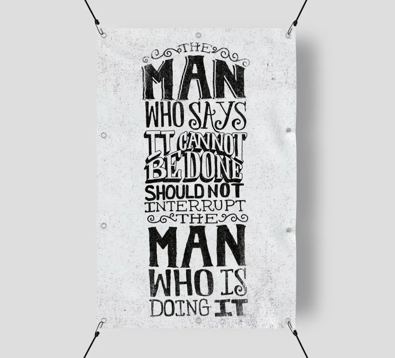 A man who says it cannot be done telo in pvc da Matthew Taylor Wilson