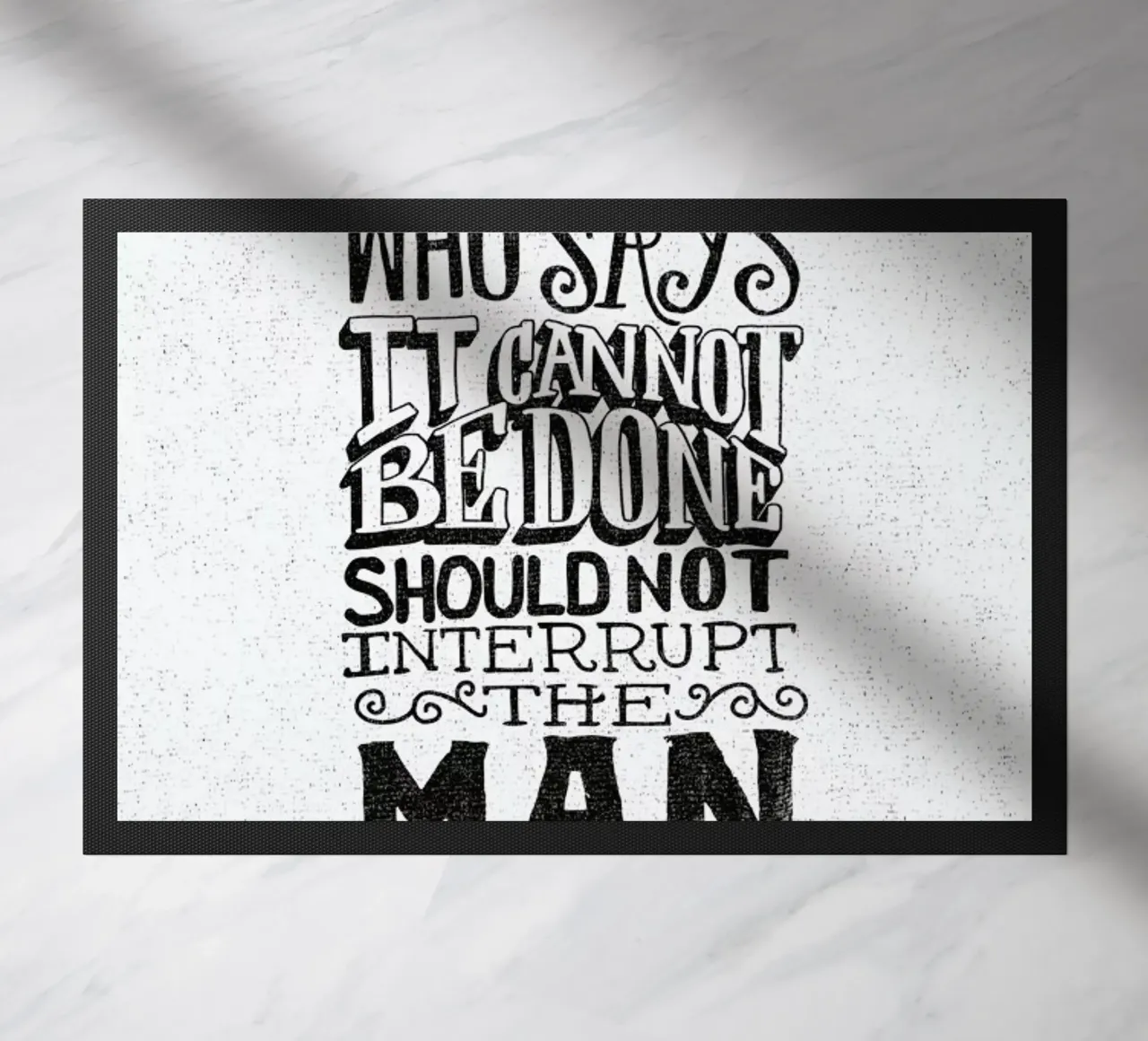 A man who says it cannot be done zerbino da Matthew Taylor Wilson